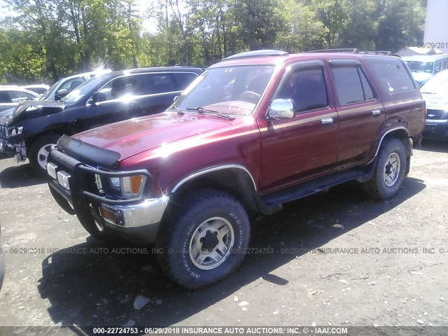 JT3VN39W6M0059273 - 1991 TOYOTA 4RUNNER RED photo 2