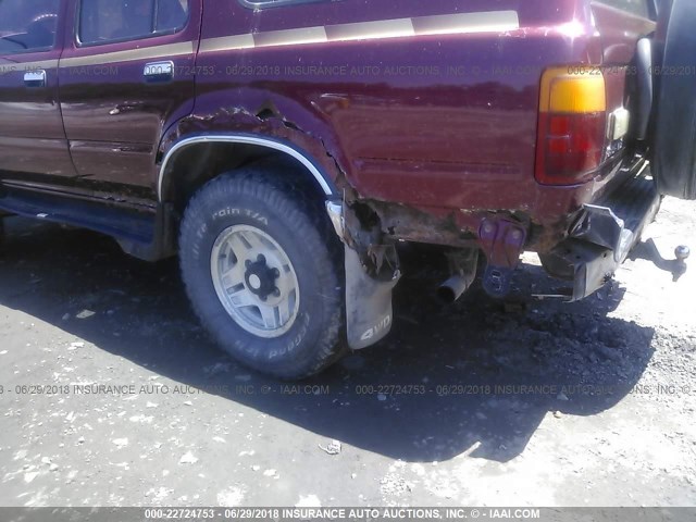 JT3VN39W6M0059273 - 1991 TOYOTA 4RUNNER RED photo 6