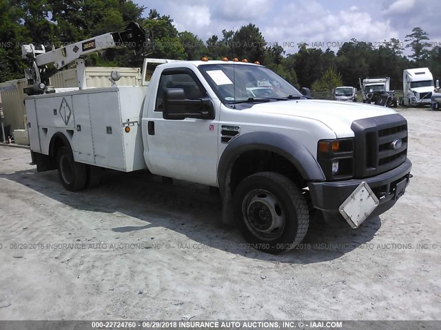 1FDAF5HR6AEB33283 - 2010 FORD F550 SUPER DUTY WHITE photo 1