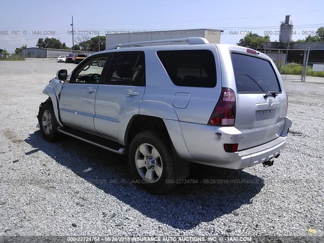 JTEBU17R640044190 - 2004 TOYOTA 4RUNNER LIMITED SILVER photo 3