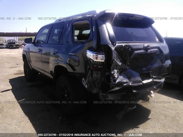 JTEBU5JR5G5345296 - 2016 TOYOTA 4RUNNER SR5 PREM/LTDL/TRAIL/TRD GRAY photo 3