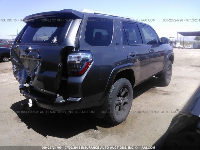 JTEBU5JR5G5345296 - 2016 TOYOTA 4RUNNER SR5 PREM/LTDL/TRAIL/TRD GRAY photo 4