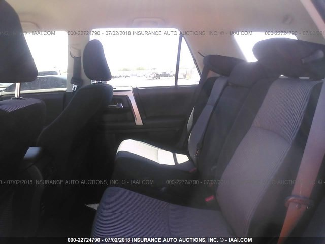 JTEBU5JR5G5345296 - 2016 TOYOTA 4RUNNER SR5 PREM/LTDL/TRAIL/TRD GRAY photo 8