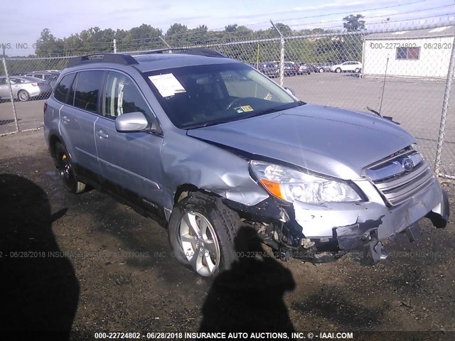 4S4BRBLC1E3257007 - 2014 SUBARU OUTBACK 2.5I LIMITED SILVER photo 1