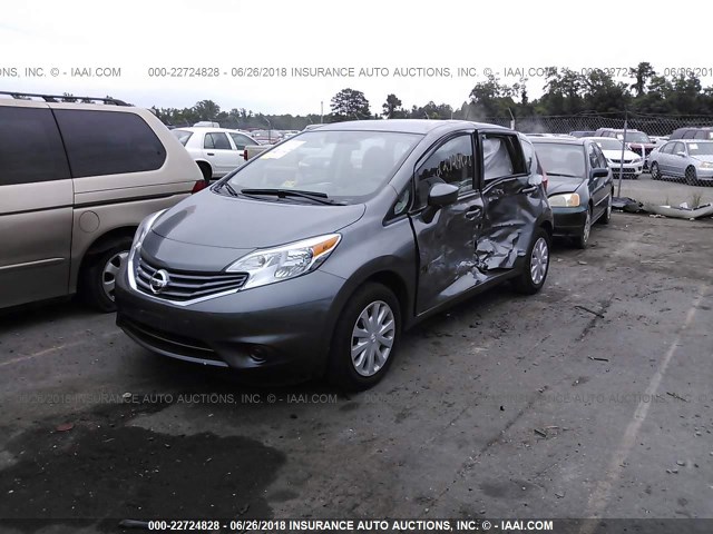 3N1CE2CP4GL362710 - 2016 NISSAN VERSA NOTE S/S PLUS/SV/SL/SR GRAY photo 2