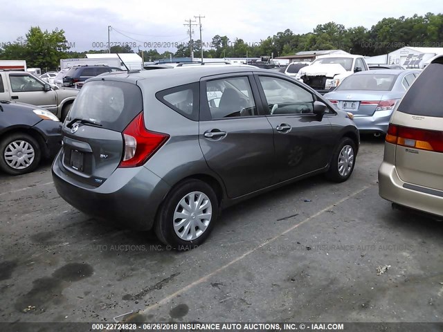 3N1CE2CP4GL362710 - 2016 NISSAN VERSA NOTE S/S PLUS/SV/SL/SR GRAY photo 4