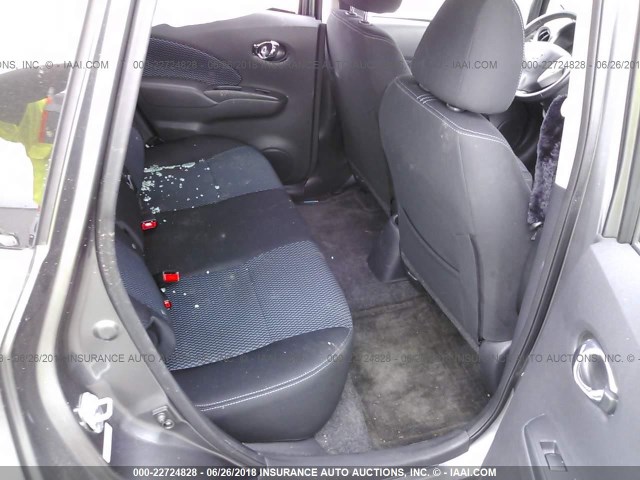 3N1CE2CP4GL362710 - 2016 NISSAN VERSA NOTE S/S PLUS/SV/SL/SR GRAY photo 8