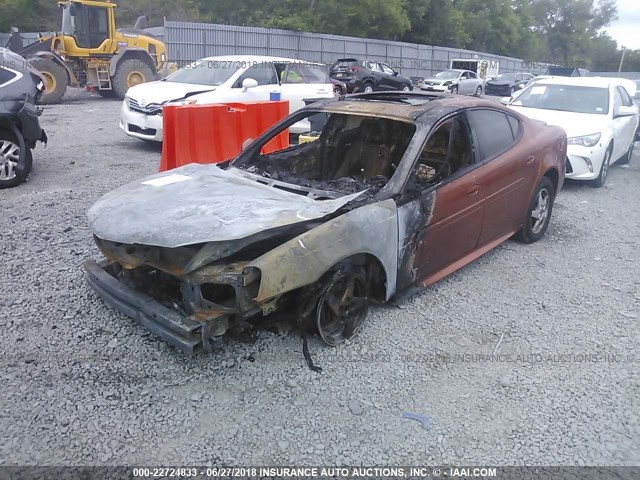 2G2WS522X41251347 - 2004 PONTIAC GRAND PRIX GT2 ORANGE photo 2