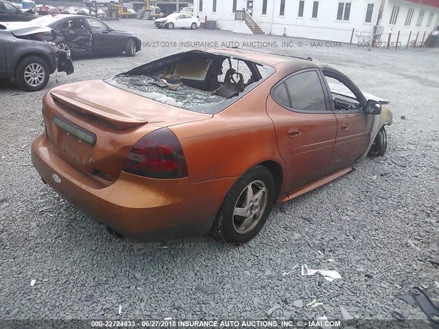 2G2WS522X41251347 - 2004 PONTIAC GRAND PRIX GT2 ORANGE photo 4