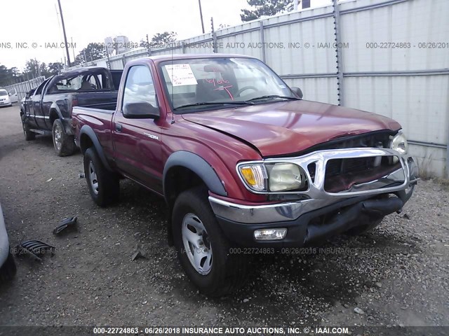 5TENM92N81Z858924 - 2001 TOYOTA TACOMA PRERUNNER RED photo 1