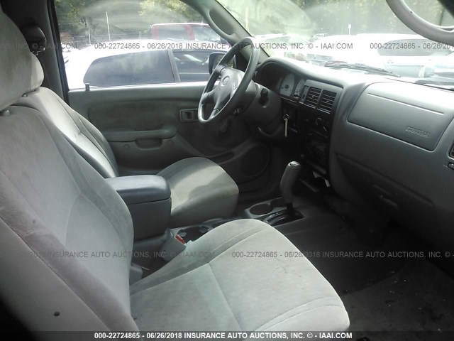 5TESM92N32Z079449 - 2002 TOYOTA TACOMA XTRACAB PRERUNNER ვერცხლისფერი ფოტო 5