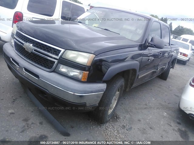 2GCEK13T861192566 - 2006 CHEVROLET SILVERADO K1500 BLACK photo 2