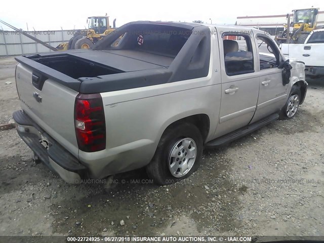 3GNEC12J37G132093 - 2007 CHEVROLET AVALANCHE C1500 Champagne photo 4