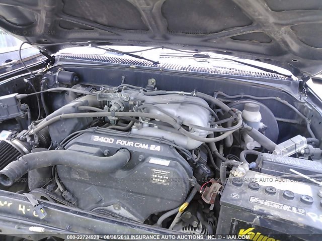 5TEHN72N22Z043134 - 2002 TOYOTA TACOMA DOUBLE CAB 黑色 照片 10