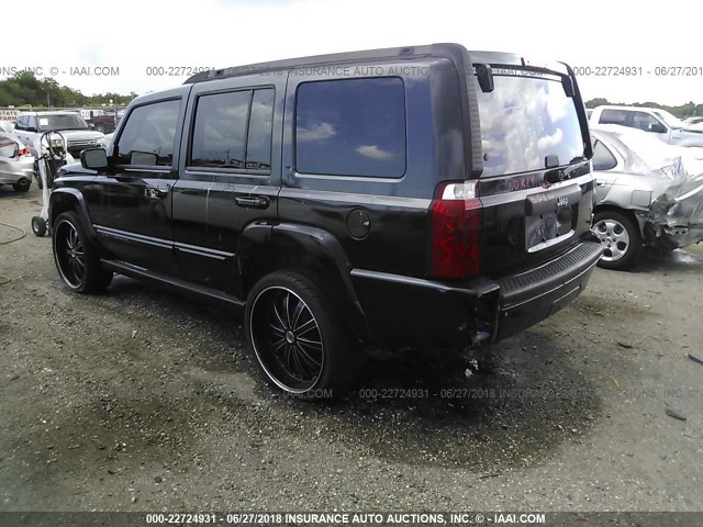 1J8HG48K27C690346 - 2007 JEEP COMMANDER 黑色 照片 3