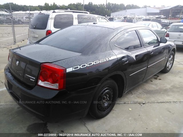 2B3CA3CV8AH194441 - 2010 DODGE CHARGER SXT BLACK photo 4