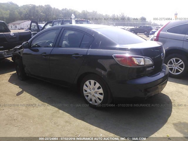 JM1BL1UG2C1588429 - 2012 MAZDA 3 I BLACK photo 3