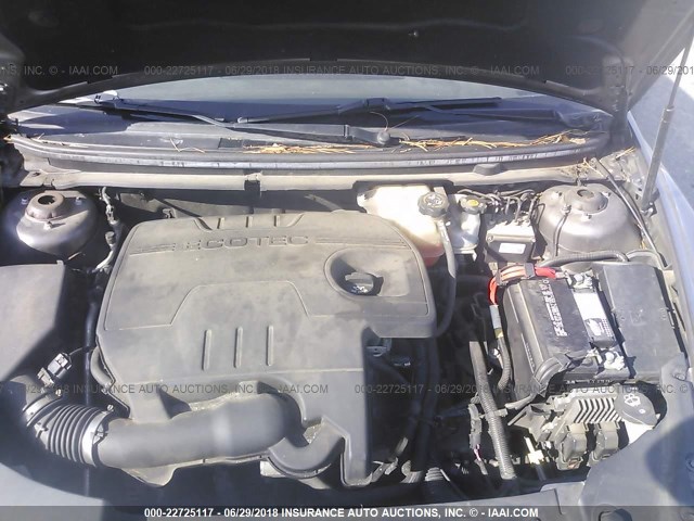 1G1ZA5EU6CF185923 - 2012 CHEVROLET MALIBU LS ნაცრისფერი ფოტო 10