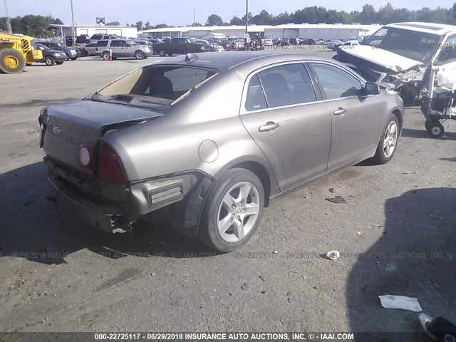 1G1ZA5EU6CF185923 - 2012 CHEVROLET MALIBU LS ნაცრისფერი ფოტო 4