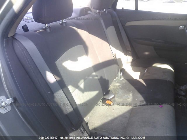 1G1ZA5EU6CF185923 - 2012 CHEVROLET MALIBU LS ნაცრისფერი ფოტო 8