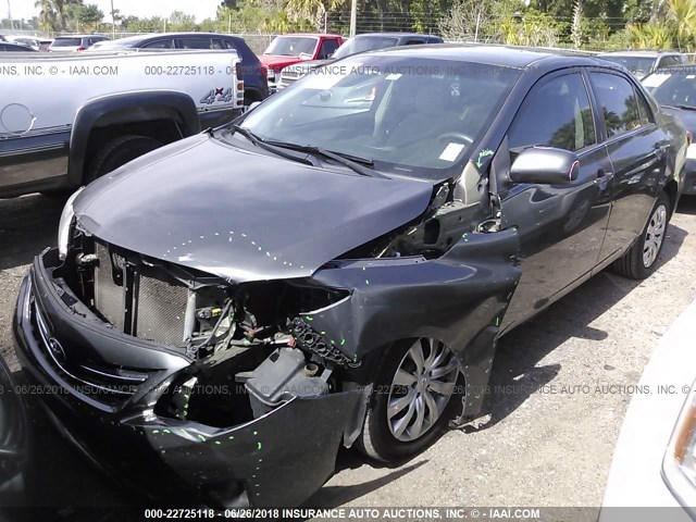 5YFBU4EE4DP168129 - 2013 TOYOTA COROLLA S/LE ნაცრისფერი ფოტო 2