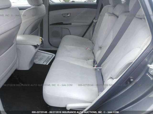 4T3BA3BBXAU016211 - 2010 TOYOTA VENZA GRAY photo 8