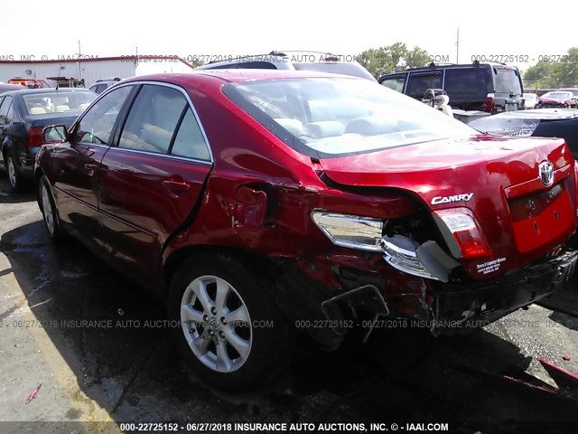 4T4BE46K69R079904 - 2009 TOYOTA CAMRY SE/LE/XLE MAROON photo 3