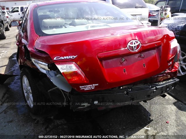 4T4BE46K69R079904 - 2009 TOYOTA CAMRY SE/LE/XLE MAROON photo 6