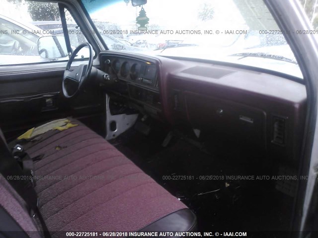 1B7FE06Y9KS091236 - 1989 DODGE D-SERIES D100 SILVER photo 5