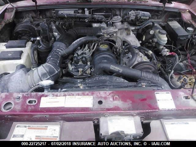 4F4CR12A8STM11640 - 1995 MAZDA B2300 RED photo 10