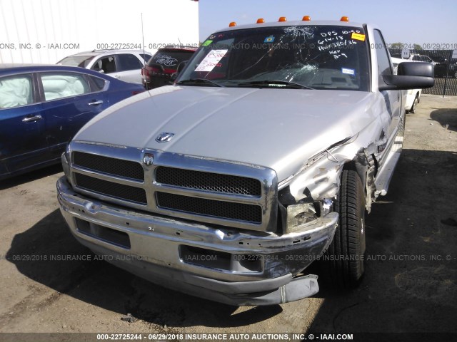 1B7KC2369WJ194011 - 1998 DODGE RAM 2500 SILVER photo 6