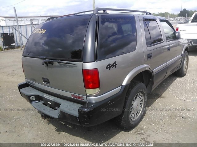 1GKDT13W3X2538015 - 1999 GMC JIMMY SILVER photo 4