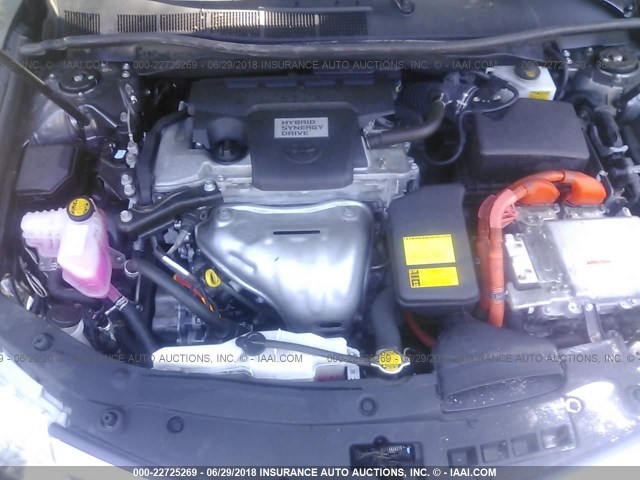 4T1BD1FK2DU092735 - 2013 TOYOTA CAMRY HYBRID/LE/XLE 灰色 照片 10