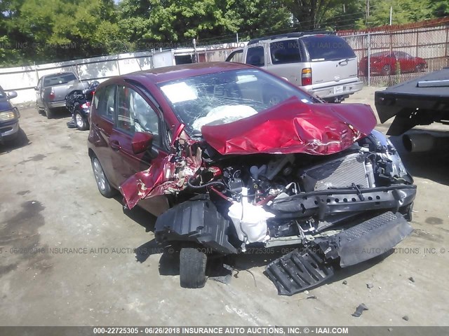 3N1CE2CPXGL395209 - 2016 NISSAN VERSA NOTE S/S PLUS/SV/SL/SR RED photo 1