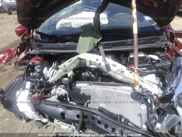 3N1CE2CPXGL395209 - 2016 NISSAN VERSA NOTE S/S PLUS/SV/SL/SR RED photo 10