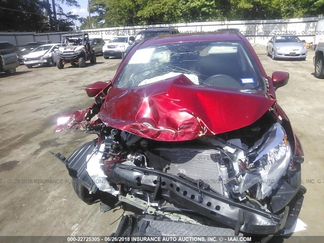 3N1CE2CPXGL395209 - 2016 NISSAN VERSA NOTE S/S PLUS/SV/SL/SR RED photo 6