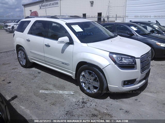 1GKKRTKD9FJ279228 - 2015 GMC ACADIA DENALI WHITE photo 1