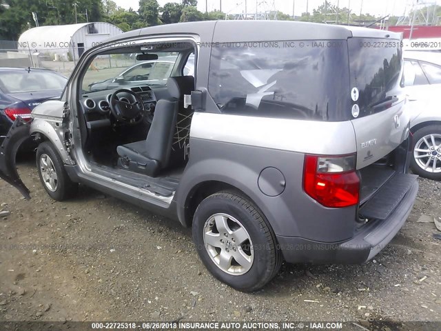 5J6YH28593L052327 - 2003 HONDA ELEMENT EX SILVER photo 3