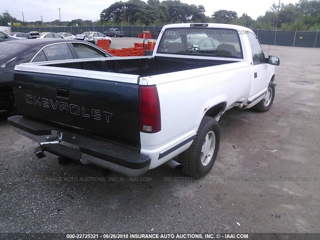 1GTEC14R5VE551160 - 1997 GMC SIERRA C1500 WHITE photo 4