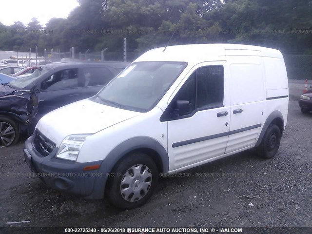 NM0LS7CNXAT002083 - 2010 FORD TRANSIT CONNECT XL WHITE photo 2