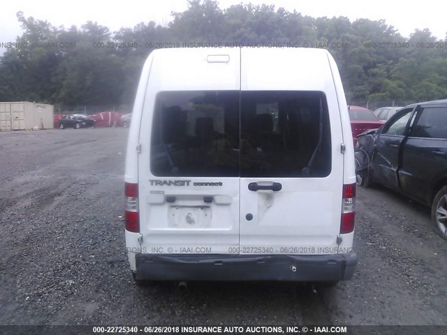 NM0LS7CNXAT002083 - 2010 FORD TRANSIT CONNECT XL WHITE photo 6