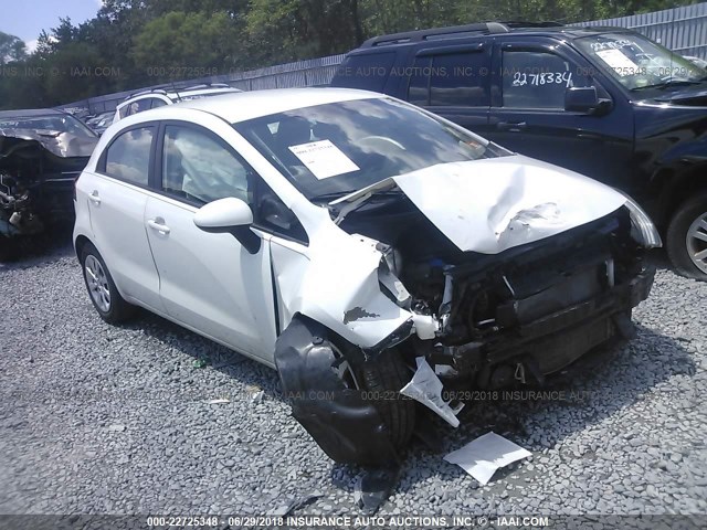 KNADM5A31D6176759 - 2013 KIA RIO LX WHITE photo 1