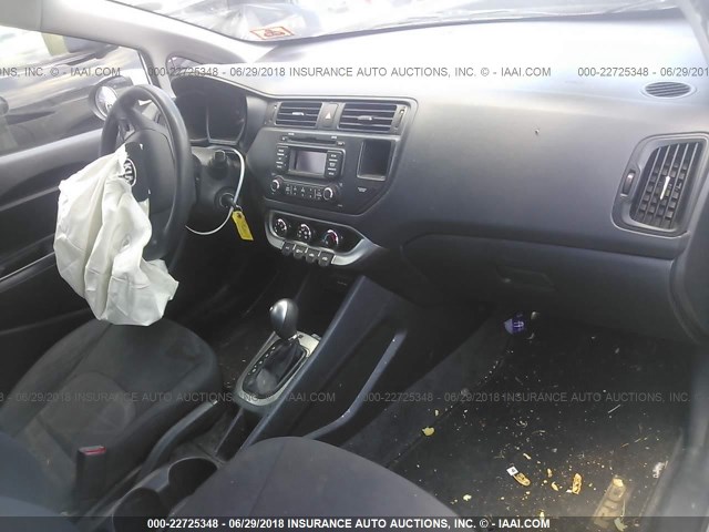 KNADM5A31D6176759 - 2013 KIA RIO LX WHITE photo 5