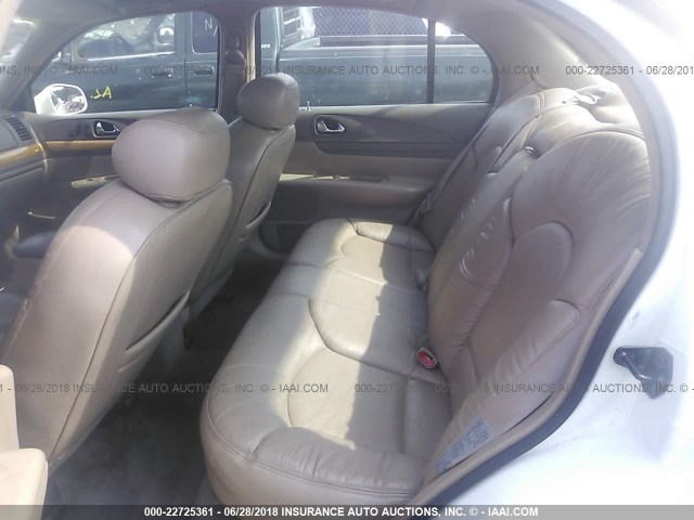 1LNFM97V0WY615044 - 1998 LINCOLN CONTINENTAL  Biały zdjęcie 8