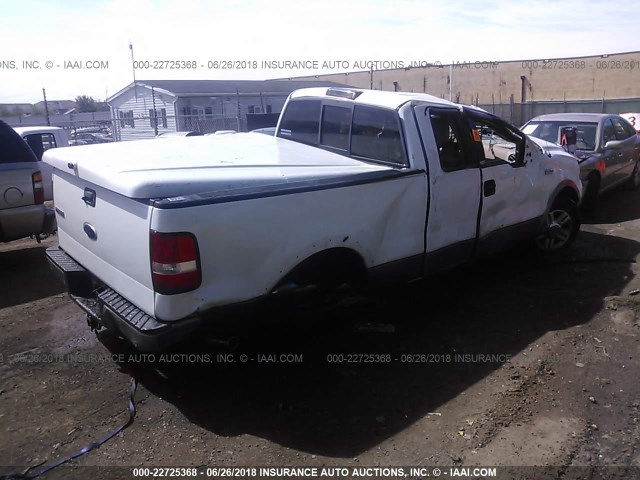 1FTPX14564NA84419 - 2004 FORD F150 WHITE photo 4