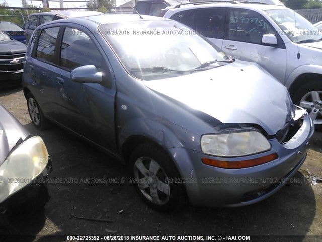 KL1TD66687B746685 - 2007 CHEVROLET AVEO LS SILVER photo 1
