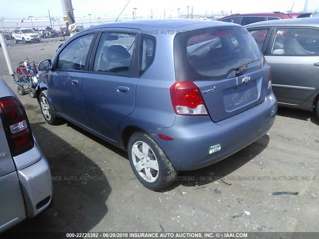 KL1TD66687B746685 - 2007 CHEVROLET AVEO LS SILVER photo 3