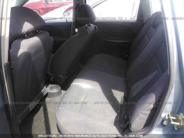 KL1TD66687B746685 - 2007 CHEVROLET AVEO LS SILVER photo 8