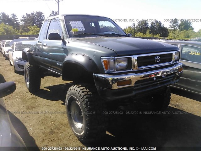 4TARN13P4PZ142148 - 1993 TOYOTA PICKUP 1/2 TON EXTRA LONG WHEELBASE DX GREEN photo 1