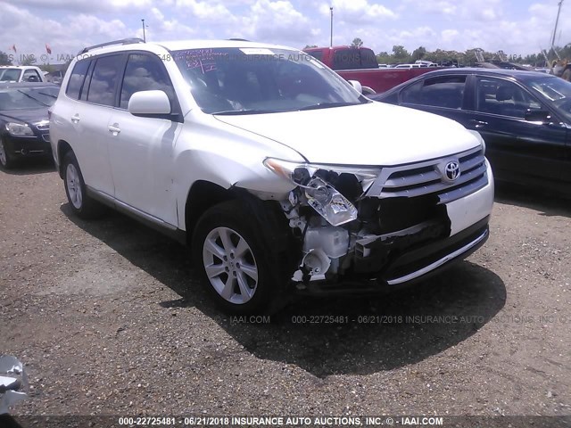 5TDBK3EH7BS068637 - 2011 TOYOTA HIGHLANDER SE WHITE photo 1